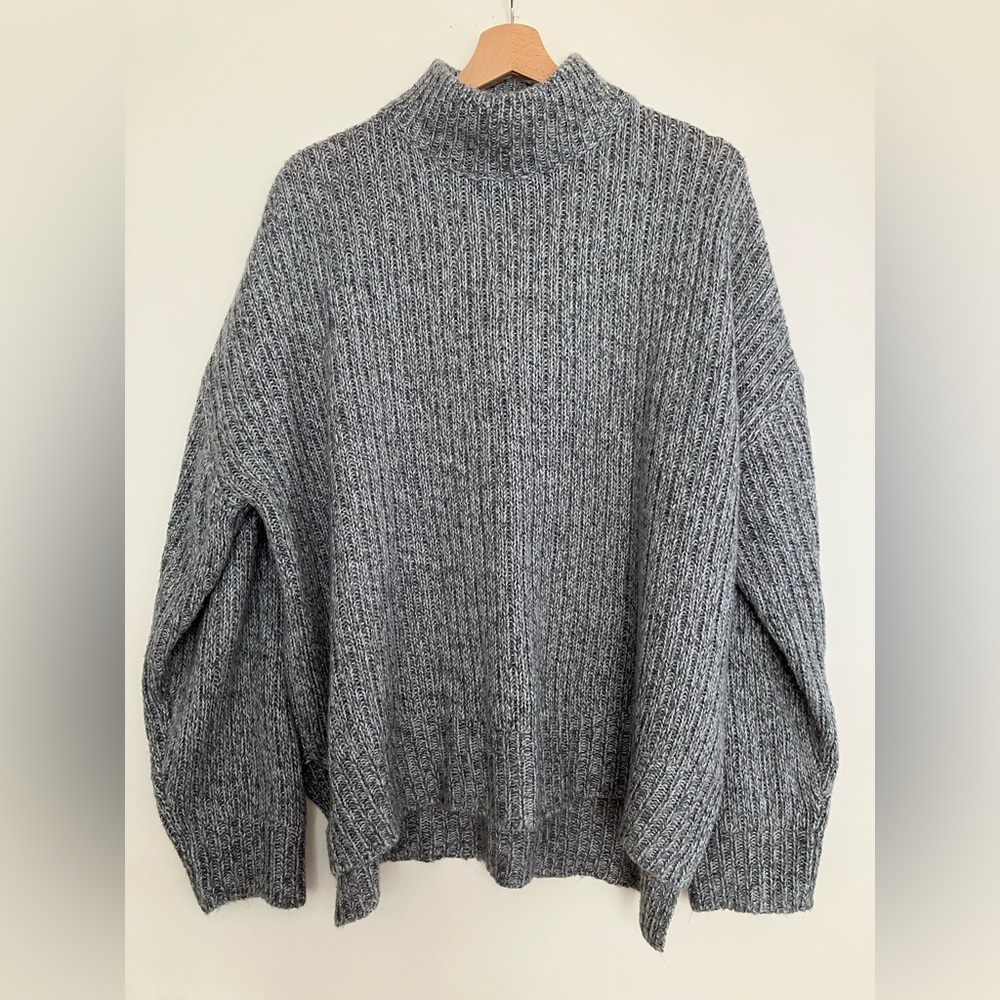 H&M Gray Cowl Neck Sweater